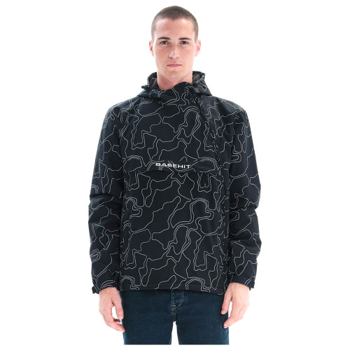 Basehit Ανδρικό μπουφάν Men's Pullover Jacket with Hood